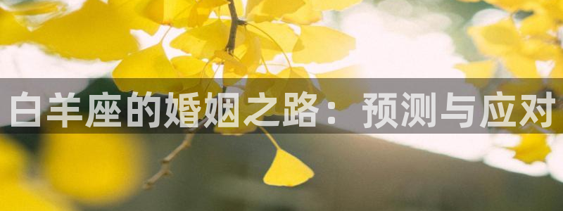 极悦娱乐下载二维码：白羊座的婚姻之路：预测与应对