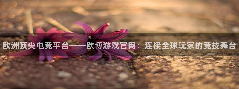 极悦娱乐平台链接：欧洲顶尖电竞平台——欧博游戏官网：连接全球玩家的竞技舞台
